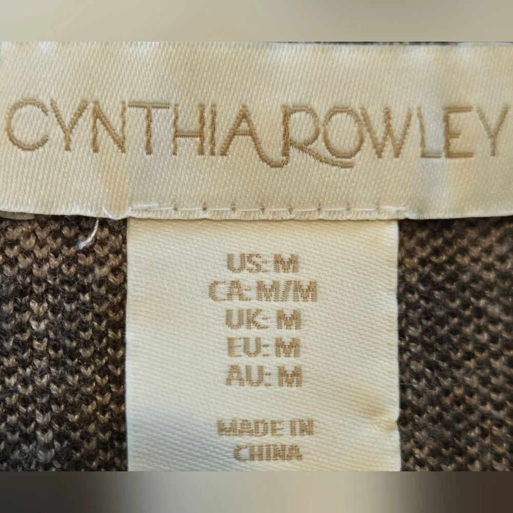 CYNTHIA ROWLEY NWOT Cropped Plaid Blazer Soft Material Sz Small